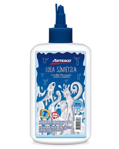 PEGAMENTO E LIQ ARTESCO 240ML BLANCO C/DOSIFICADOR LAVABLE MADERA GOM080 7750082003408