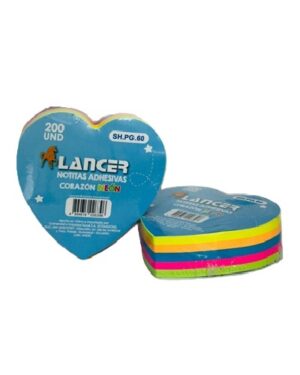 NOTITAS FIGURA 200H LANCER CORAZON NEON SH.PG.60 4894616026396